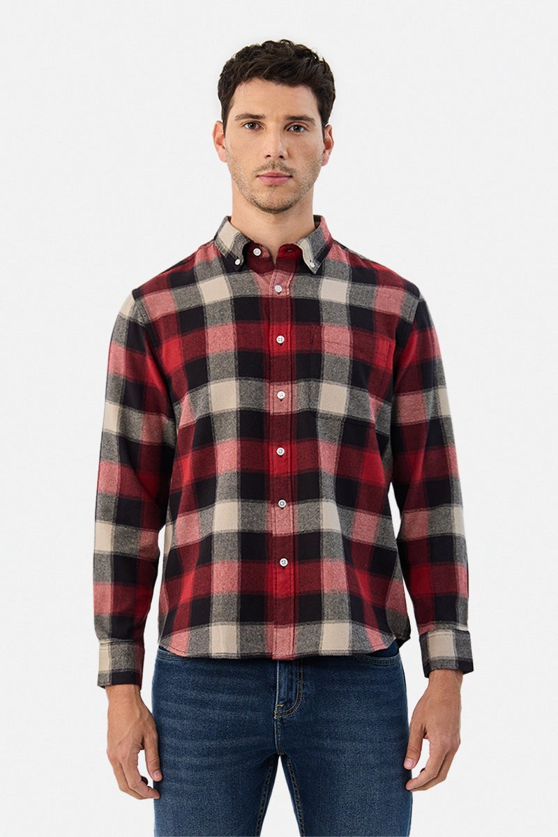 SNITCH 100% Cotton Regular Fit Checks Shirt - Image 4